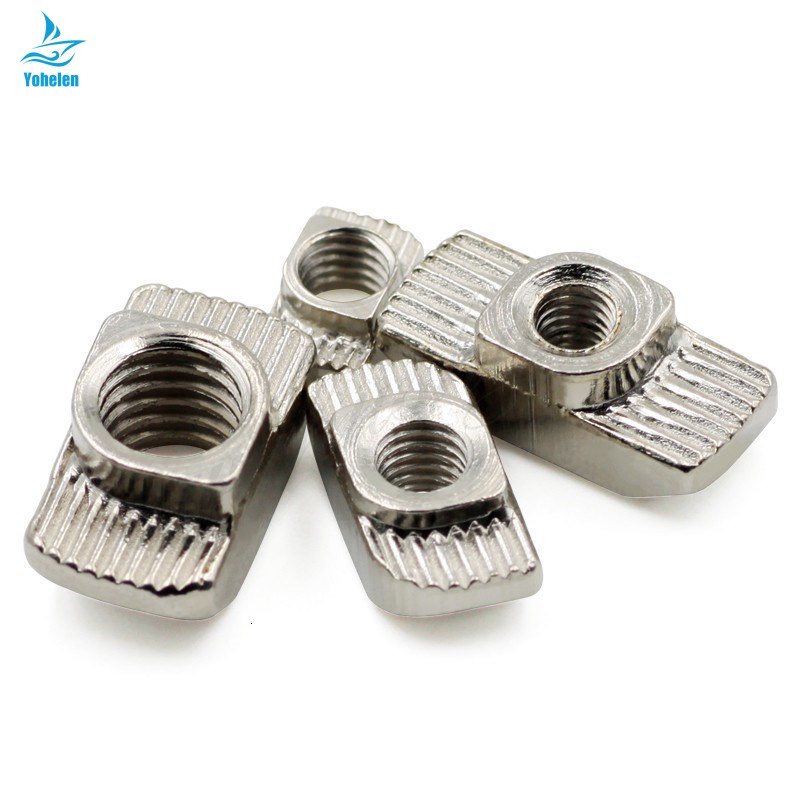 10pcs M3/M4/M5/M6/M8 Slot Sliding T Nut Hammer Drop In Nut Fasten ...