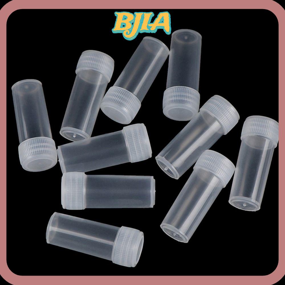 BJA 50PCS Sample Small Bottles, 5ML Plastic Plastic Vials with Lids
