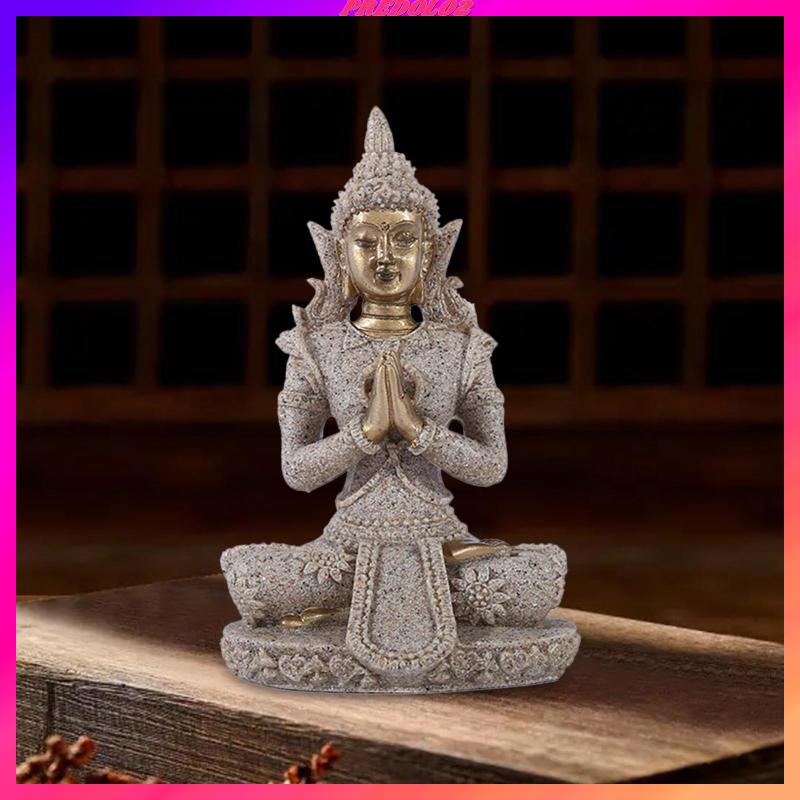 [Predolo2] Sandstone Sitting Buddha Statue Sculpture Fengshui ...