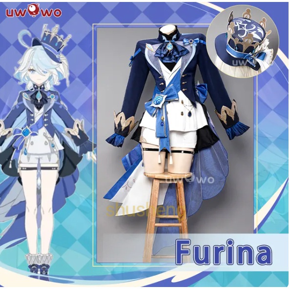 UWOWO Furina Cosplay GAME Genshin Impact Furina Focalors Hydro Archon ...