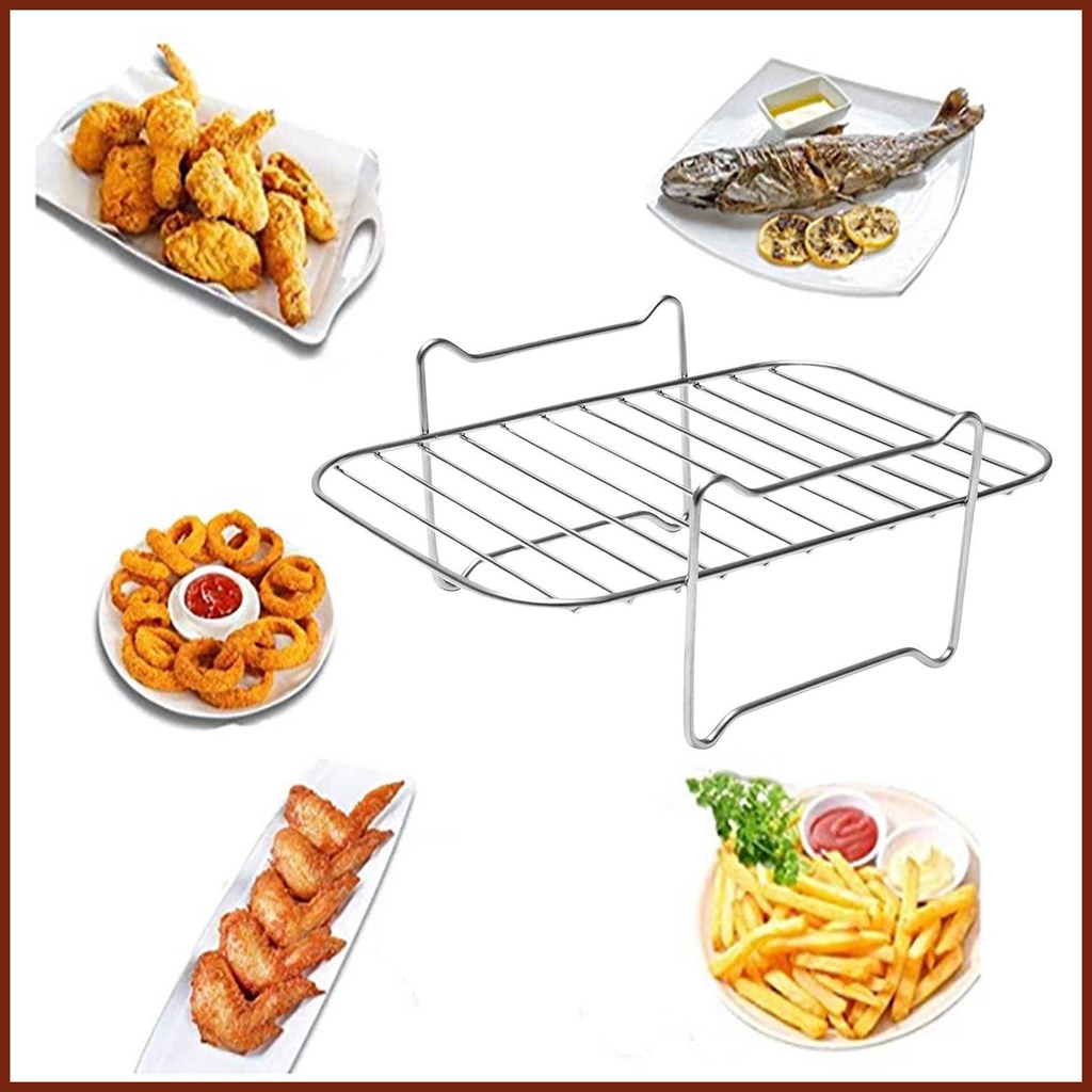 Air Fryer Rack for Ninja Dual Air Fryer Food Safe Stainless Steel