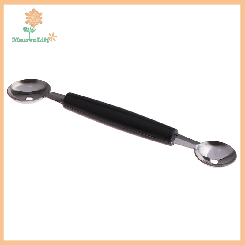 LILY Kitchen Stainless Steal Double Ended Melon Ball Scoop Fruit Ice