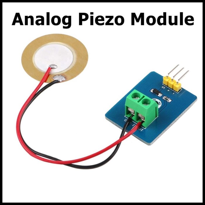 Analog Piezo Sensor Module DIY Vibration Detection | Shopee Philippines