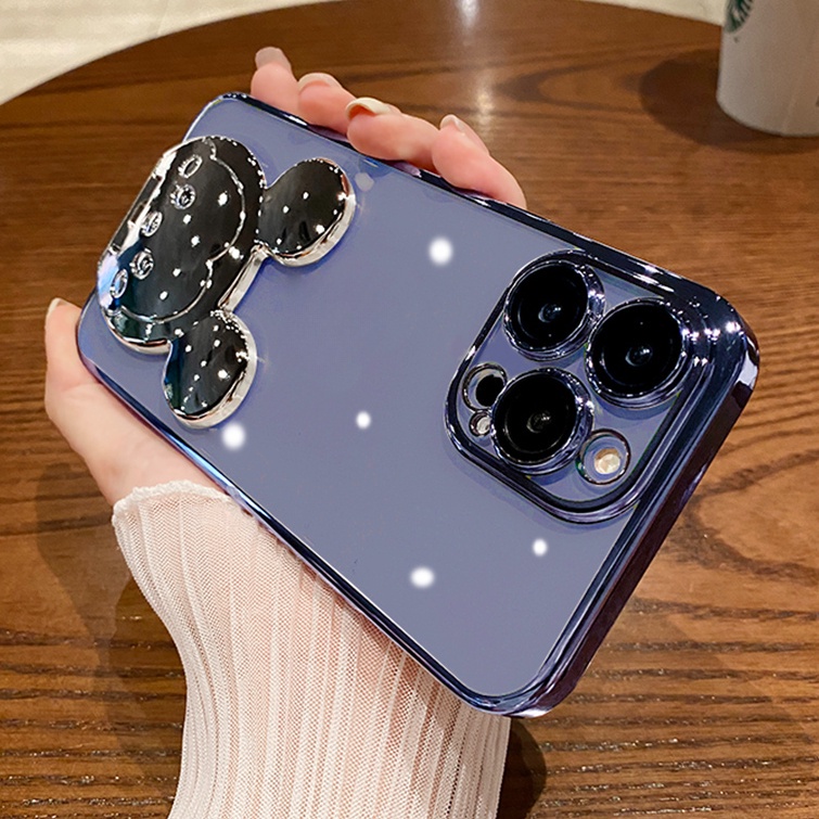 For iPhone 14 13 12 11 Pro Max Plus X XR Xs Max 7 8 Plus Electroplating ...
