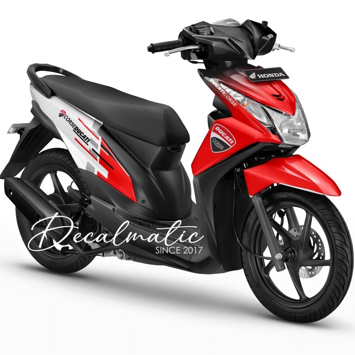 Full body Beat Decal Honda Beat Full body Karbu FI POP Deluxe New 2024 ...