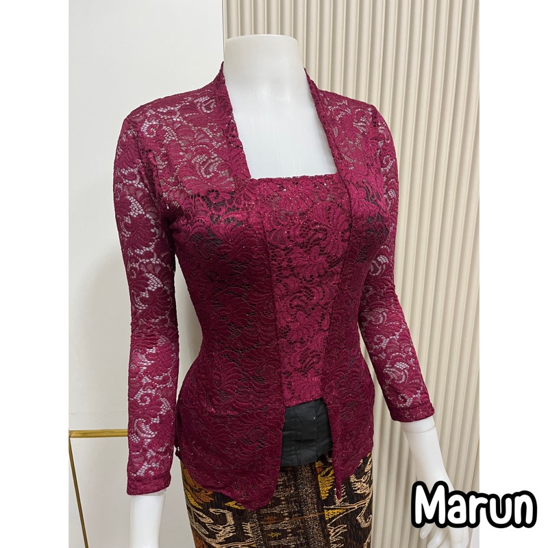 Ivory Gold Bali Kebaya Long Kaftan
