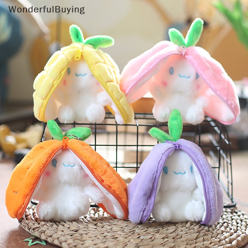 WBPH Belle 12cm Cosplay Pineapple Strawberry Carrot Rabbit Toy Stuffed ...