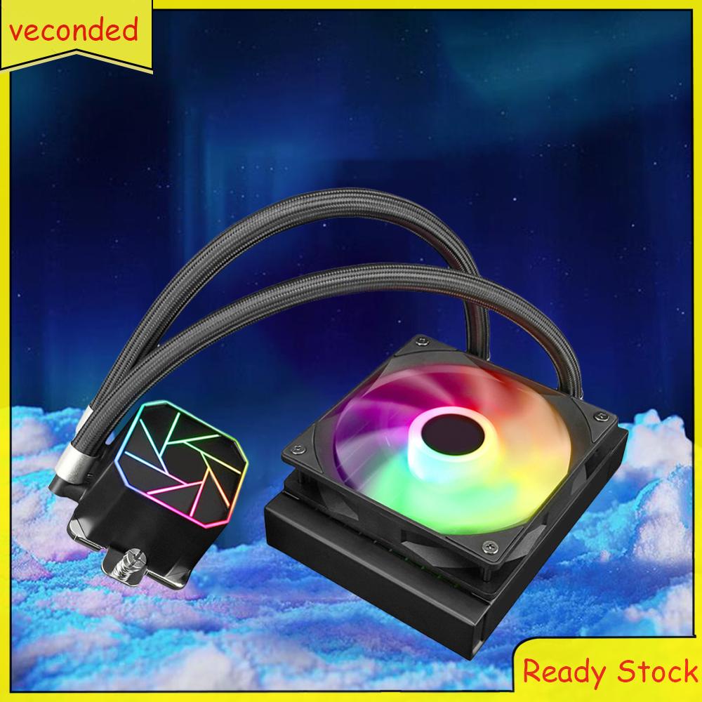 Aio CPU Liquid Cooler 120mm PWM ARGB Water Cooling Radiator, Suitable