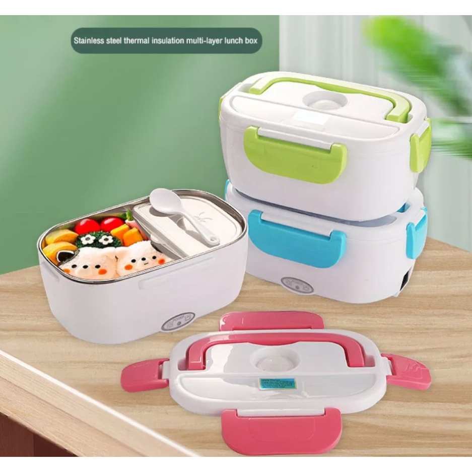 Plastic And Poly carbonate Electric Lunch Box Food Warmer | Shopee ...