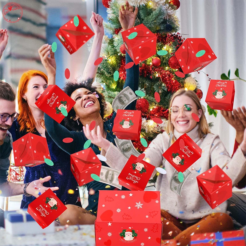 Christmas Surprise Gift Box Explosion for Money, Christmas Explosion