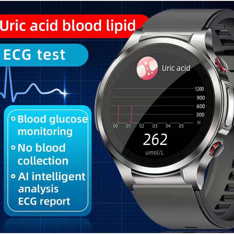 2023 Newest W11 ECG Watch Non-invasive Blood Glucose Monitoring ...