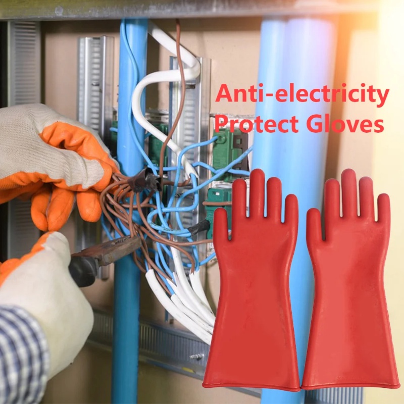 Antielectricity Protect Gloves Rubber High Voltage Electrical