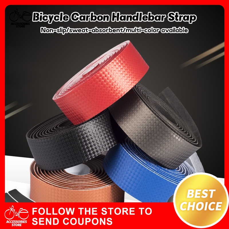 1 Pair Handle Bar Tape Road Bike Drop Bar Tape for Fixie with Bar Plugs ...