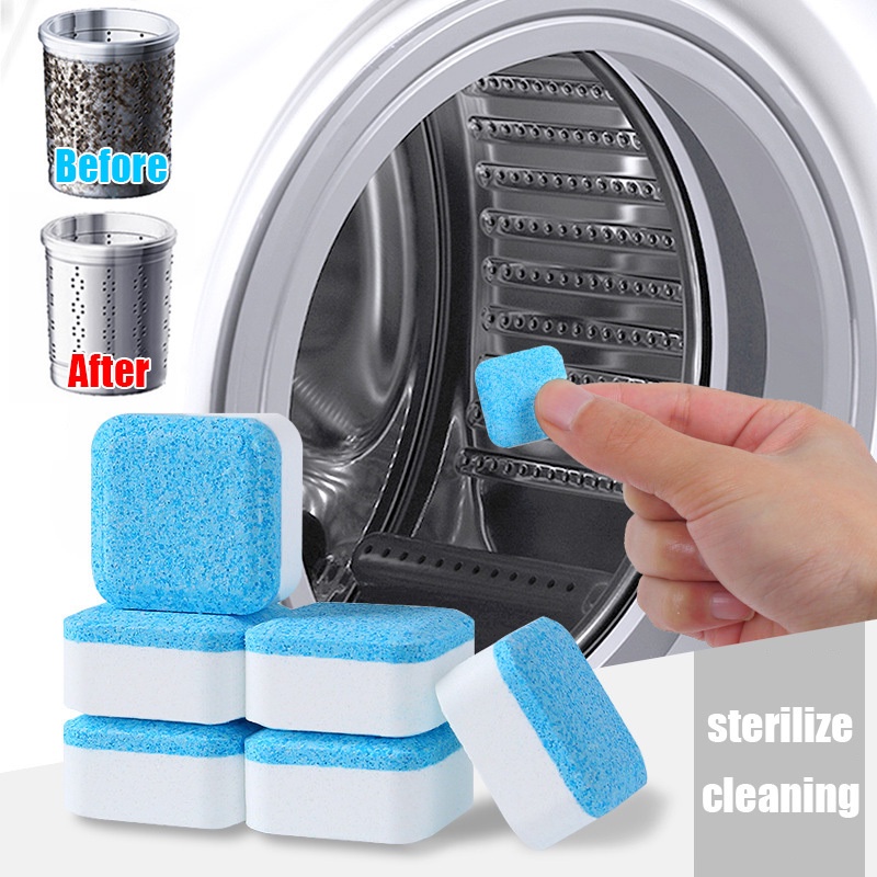 12pcs, Washing Machine Cleaner Descaler, Deep Cleaning Tablets For HE ...