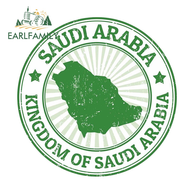 EARLFAMILY 13cm x 13cm Saudi Arabia Flag Creative Car Stickers Vinyl ...