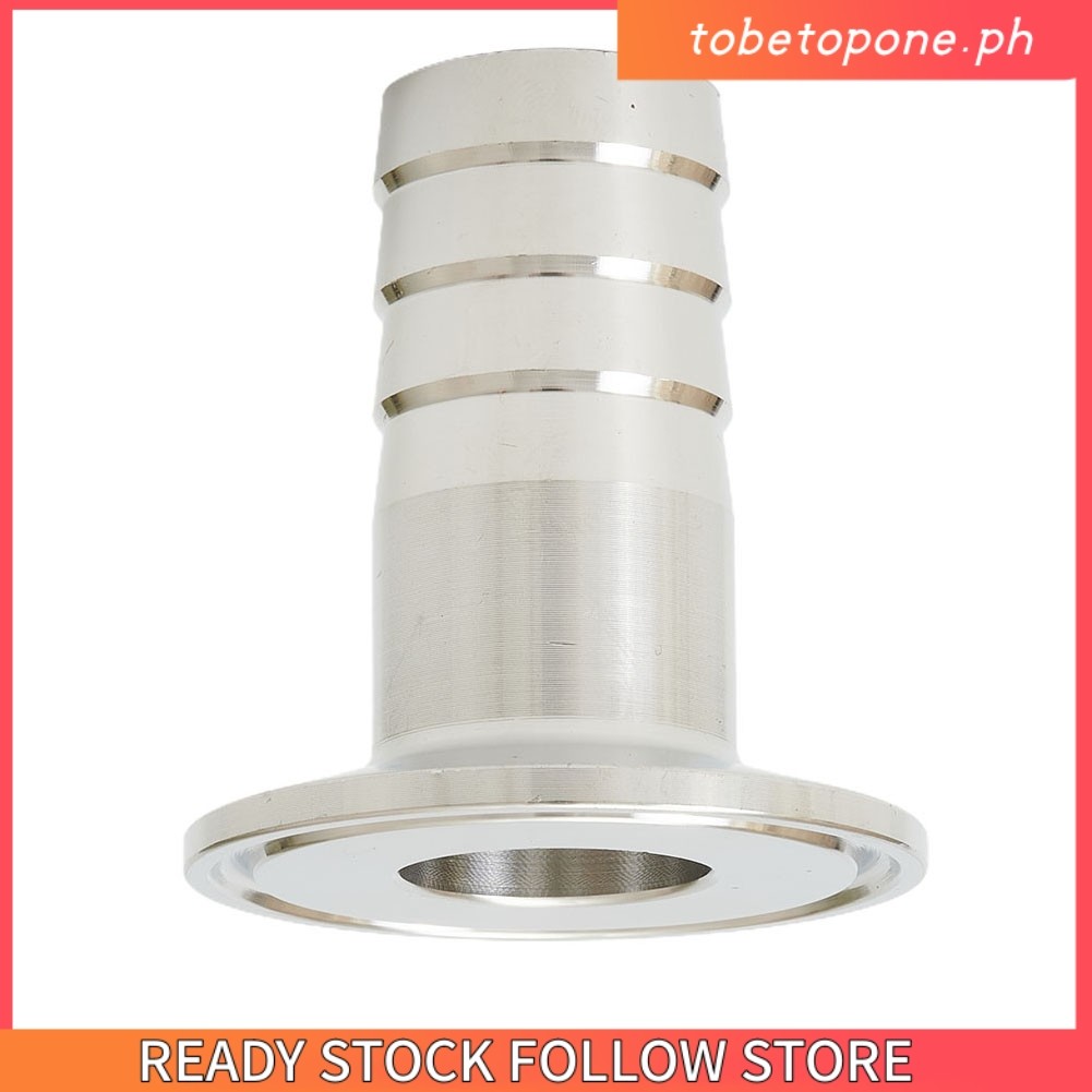 Edelstahl Verbindungsstück - 16mm Schlauchanschluss Mit Tri-Clamp Und Silikon-Dichtung SS304