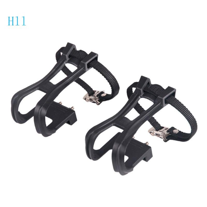 Paire De Cales-pieds Avec Sangles Pour Vélo – Toe Clips Universels