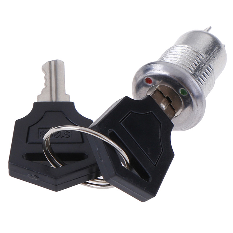 gongjing3 1pc 12mm Mini Key Switch ON/OFF Lock Switch KS-02 KS02 ...