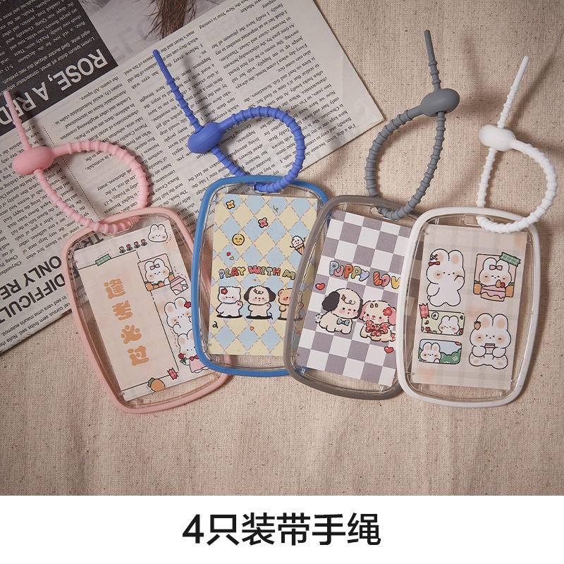 Transparent student card cover with hanging rope elevator card ...