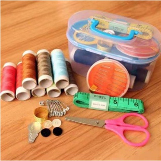30Pcs/box Multifunction Box Sewing Kit Needle Tape Scissor Threads Sewing  Boxes Home & Travelling Supplies New Sewing Accessory