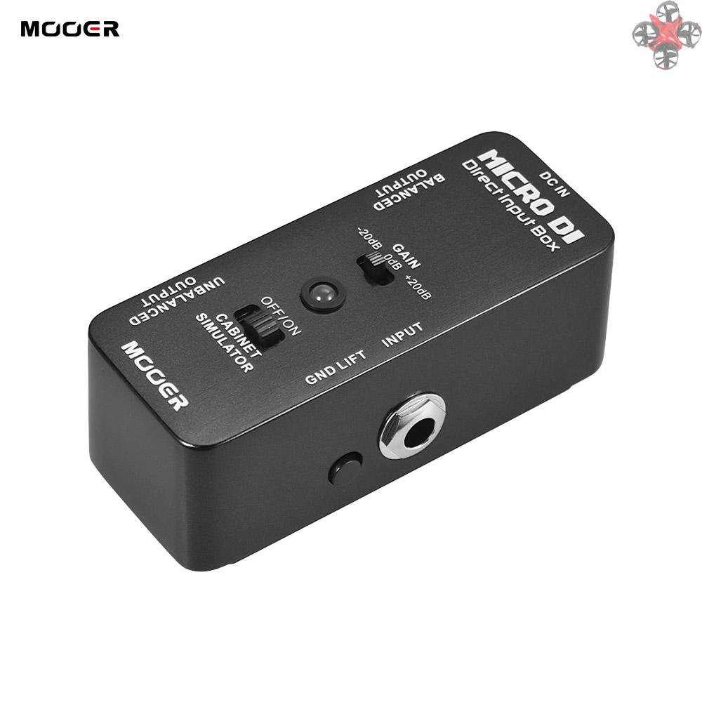 MOOER MICRO DI Simulator DI Box Direct Input Box Pedal Full