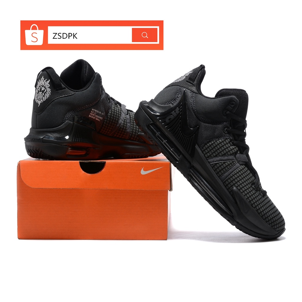 2023 100 Original Nike Lebron James Witness 7 Black Sports Basketball Shoes for Men Shopee