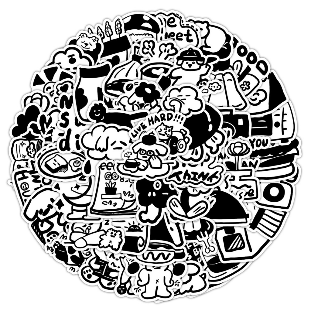 bangla Selfadhesive Stickers Cartoon Stickers Waterproof Cartoon Sticker Set for Phone Laptop