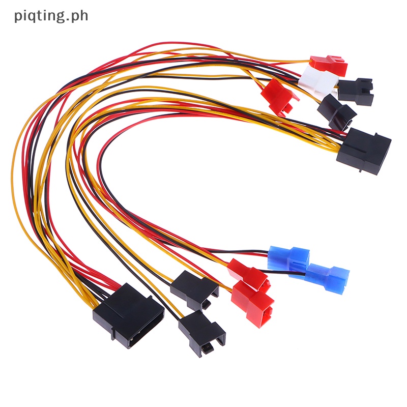 PP Computer Fan Adapter Cable 4Pin Molex To 3Pin Fan Power Cable