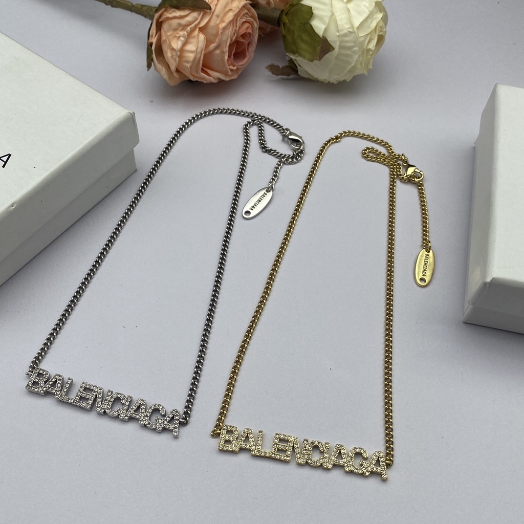 Balenciaga hot sale name necklace