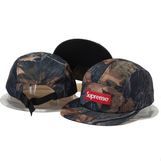 Louis Vuitton x Supreme - LV Monogram Camo Box Logo Camp Cap Hat