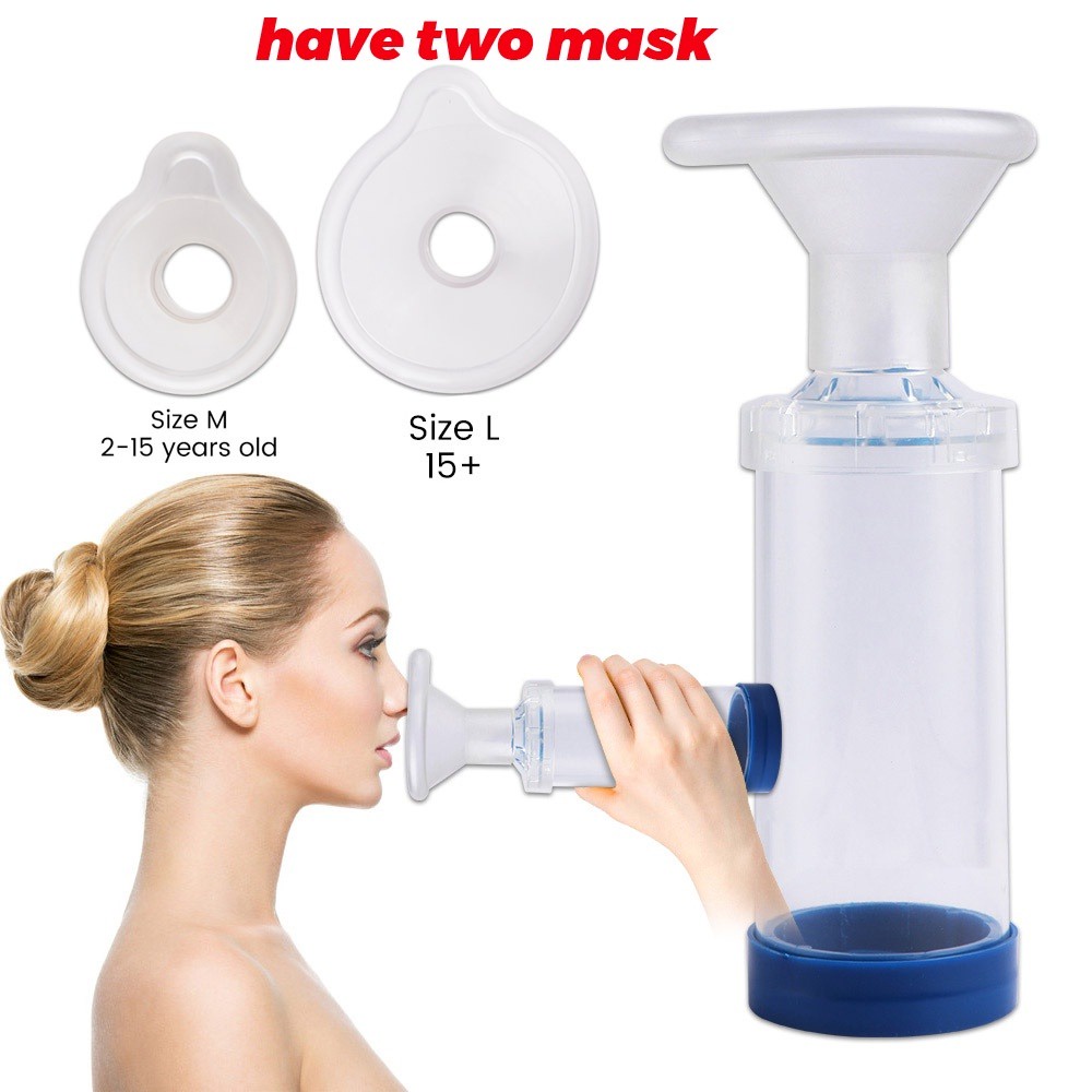 Asthma Spacer Inhaler Spacer Device Aerosol Cabin Aerosol Chamber For Adult/Pediatric have two