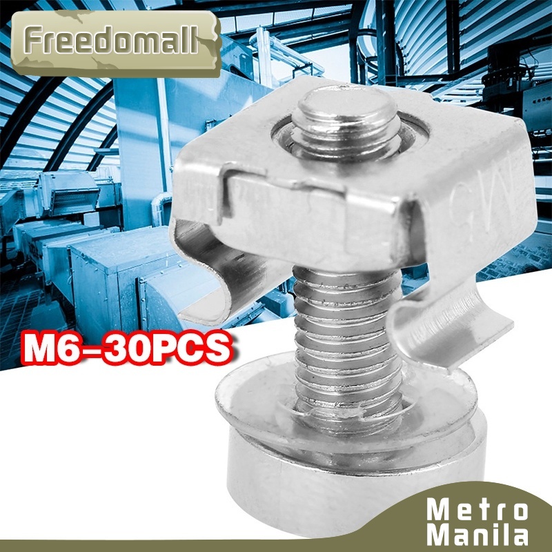 30pcs M6 Rack Cage Nuts Screws 6x16 For Rack Mount Server Cabinet Clamp ...