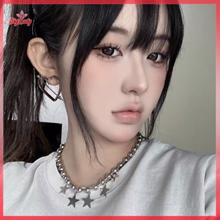 Kpop Y2k Pink Pin Bead Choker Necklace For Women Egirl Trend