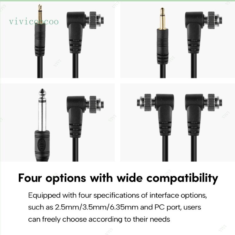 VIVI Flash Sync Cable Camera Flash Sync Cable 2 5mm to Male Flash PC