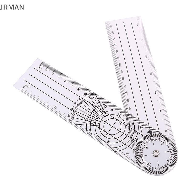 JRMAN 1PC Multi-Ruler Goniometer Angle Spinal Ruler 360 Degree ...