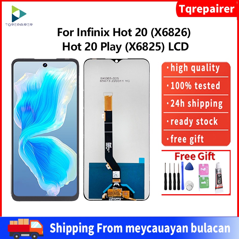 Tqrepairer ]Original For Infinix Hot 20 (X6826) Hot 20 Play (X6825) LCD ...