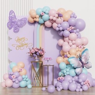 100Pcs/lot Purple Heart Laser Sequined Rain Balloon Pendant Romantic  Wedding Room Birthday Party Decoration Balloon