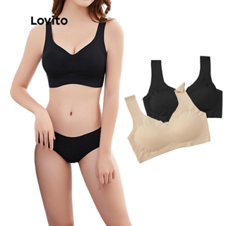 2pcs/Set Non-Wired, Seamless, Push Up & Invisible Sports Bra With Removable  Pads