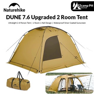Naturehike Upgraded DUNE 7.6 Ultralight Camping 2 Room Tent for 2  
