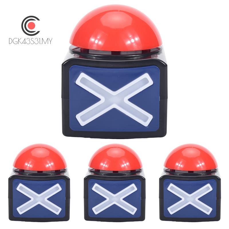 4 Pack Game Buzzer With Lights And Alarm Sound Party Contest Sound Button Toy Buzzer For Game Shows Trivia Quizzes And Family Talent Shows - View #6