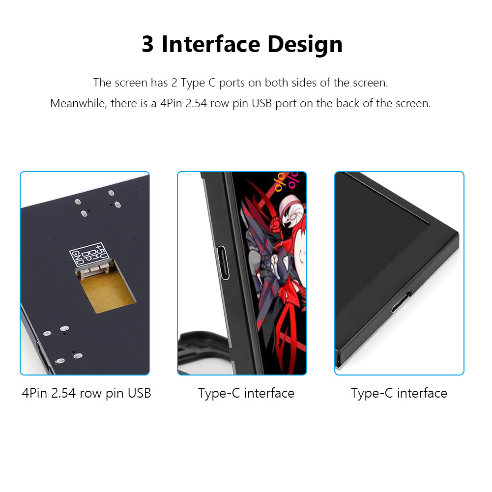 3.5inch Second Monitor 320x480 Sub Display for PC Computers/mini ITX ...