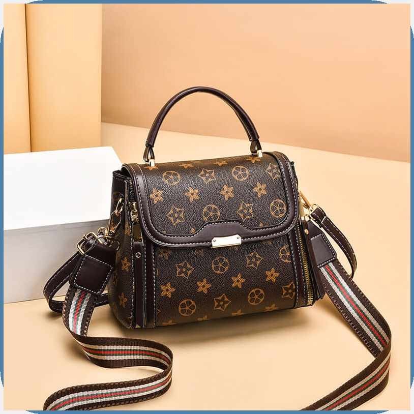 MING GROUP Mini PU Leather Crossbody Bag For Women - Y2K Square Purse With Chain Strap, Evening Bag