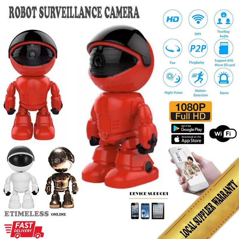 Smart Auto tracking robot camera control rotate 1080p CCTV robot with ...
