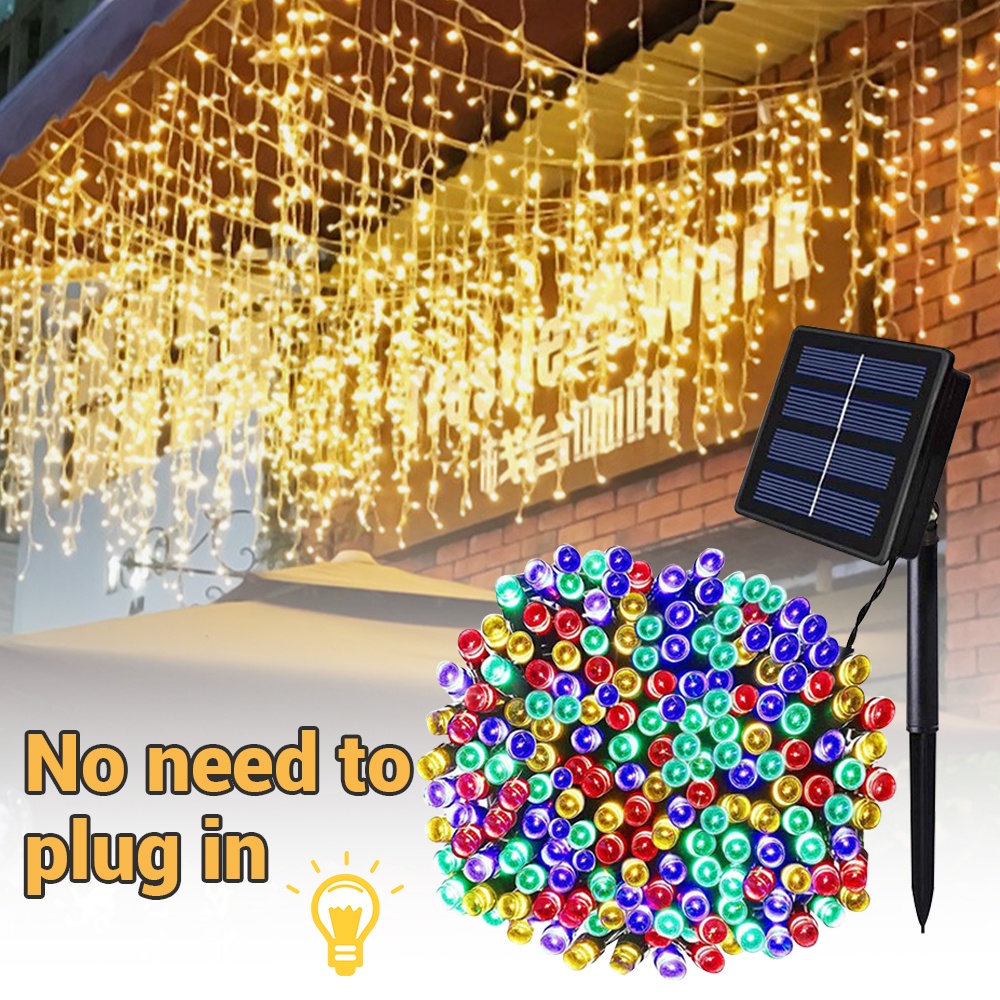 Solar Twinkle Lights Outdoor , Indoor Waterproof Solar Fairy Lights Led
