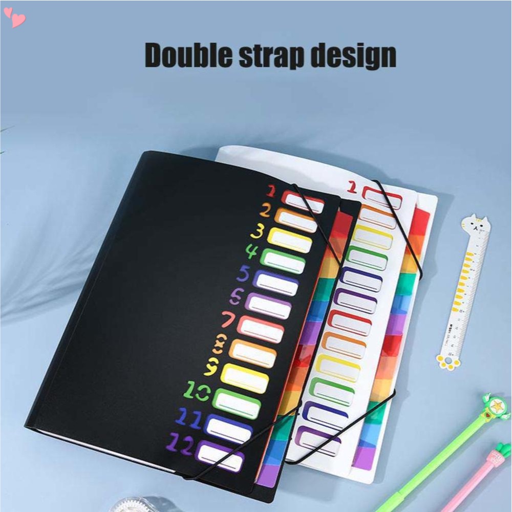 24 Pocket Expanding File Folder, File Organizer, Letter Size Hold 240 ...
