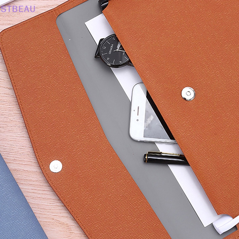 [cxSTBEAU] Waterproof Leather A4 Business Briefcase File Folder