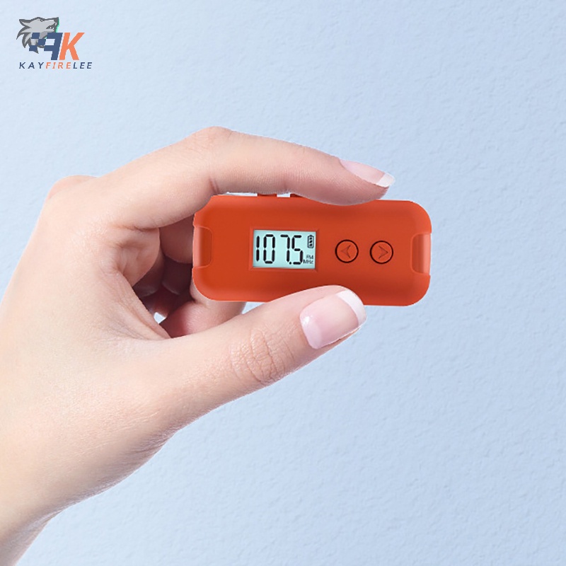 (KFL) Mini Pocket FM Radio Portable 50108MHZ Audio Radio Receiver With