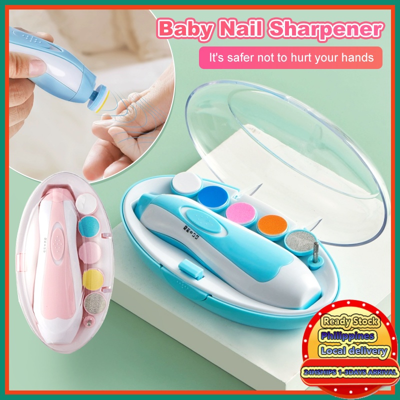 Baby Nail Grinder 6 in 1 Baby Nail Trimmer Electric Safe Clipper Cutter ...