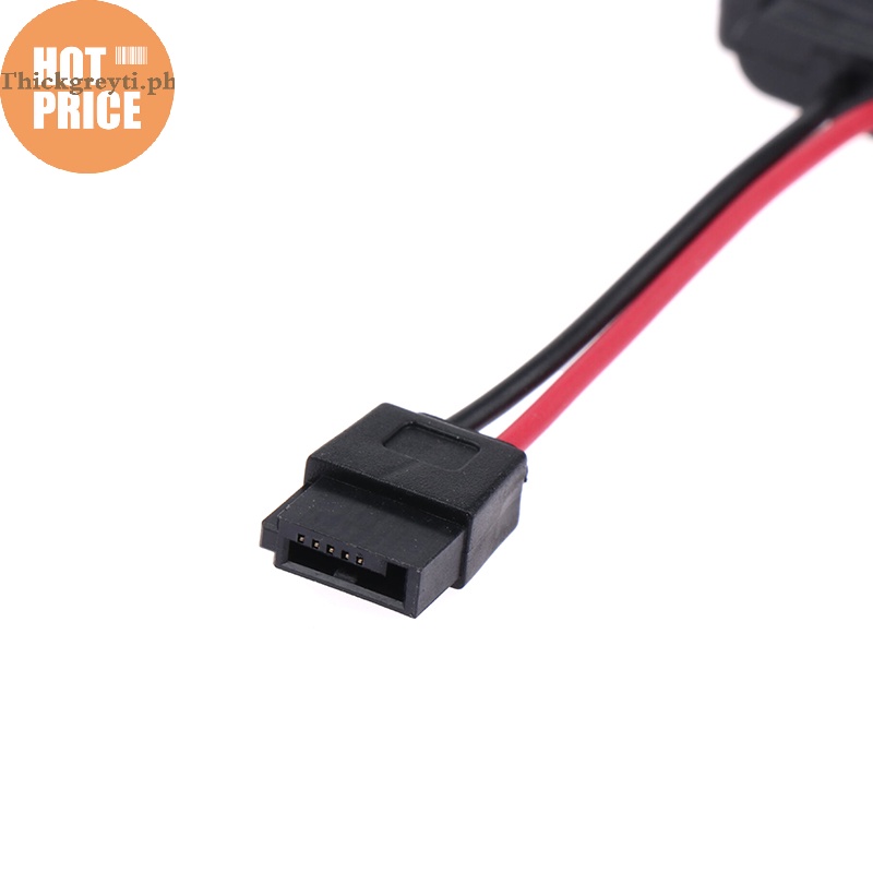 Grayti Pc Sata Pin Male To Sata Pin Female Slimline Power Adapter Cable Awg Laptop