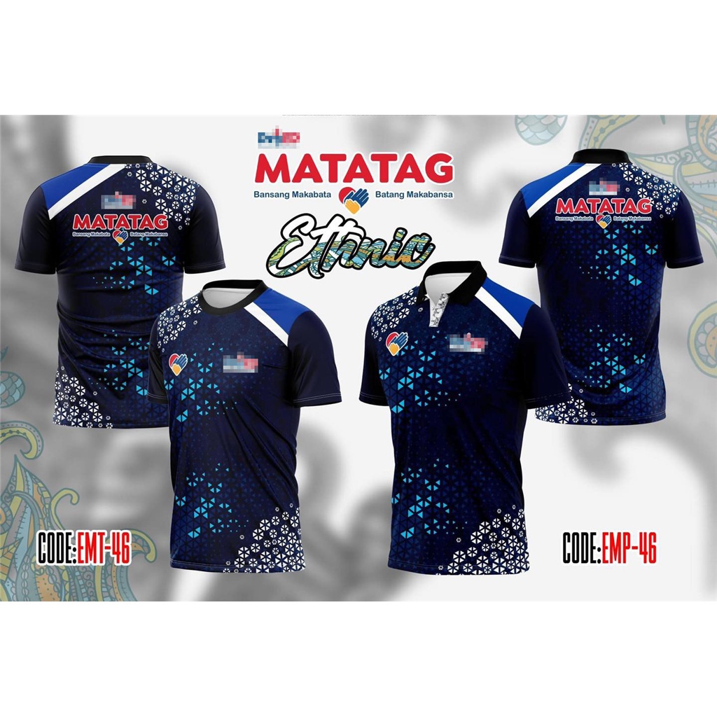 MATATAG UNIFORM SUBLIMATION DEPED BADGE TSHIRT FOR MEN AND WOMEN POLO ...